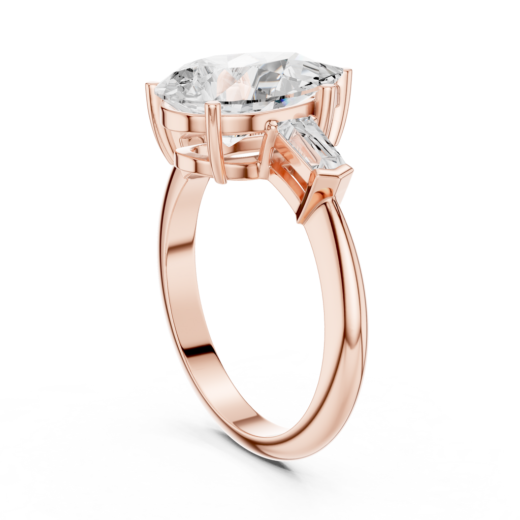 3.35 Carat Pear Cut Lab-Grown Diamond Solitaire Ring in 14K / 18K Gold , VVS1 Clarity – SGL Certified