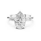 3.35 Carat Pear Cut Lab-Grown Diamond Solitaire Ring in 14K / 18K Gold , VVS1 Clarity – SGL Certified