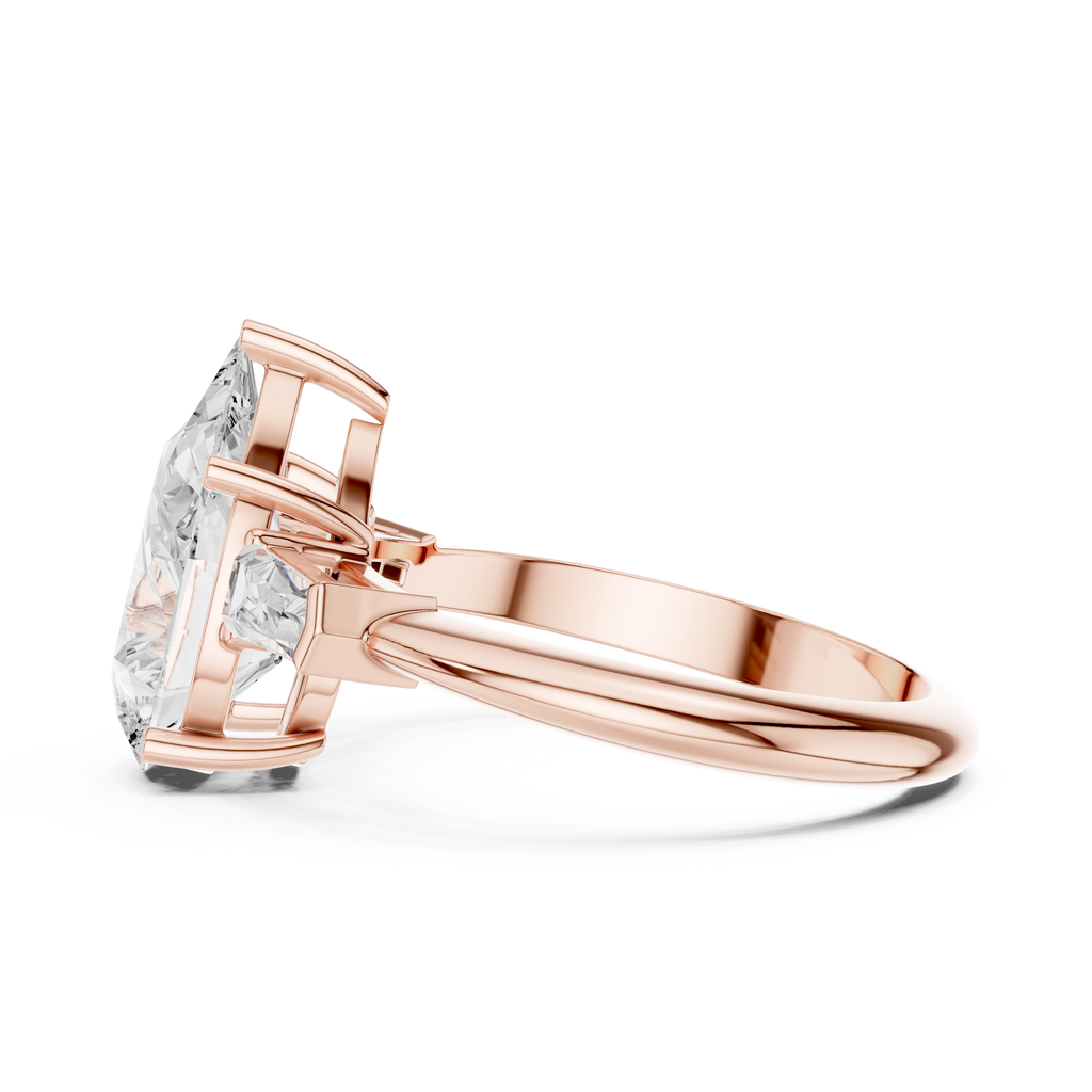 3.35 Carat Pear Cut Lab-Grown Diamond Solitaire Ring in 14K / 18K Gold , VVS1 Clarity – SGL Certified