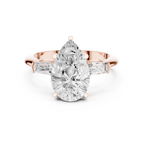 3.35 Carat Pear Cut Lab-Grown Diamond Solitaire Ring in 14K / 18K Gold , VVS1 Clarity – SGL Certified