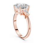 3.35 Carat Princess Cut Lab-Grown Diamond Solitaire Ring in 14K / 18K Gold , VVS1 Clarity – SGL Certified
