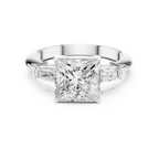 3.35 Carat Princess Cut Lab-Grown Diamond Solitaire Ring in 14K / 18K Gold , VVS1 Clarity – SGL Certified