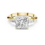 3.35 Carat Princess Cut Lab-Grown Diamond Solitaire Ring in 14K / 18K Gold , VVS1 Clarity – SGL Certified