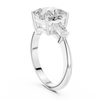 3.35 Carat Princess Cut Lab-Grown Diamond Solitaire Ring in 14K / 18K Gold , VVS1 Clarity – SGL Certified