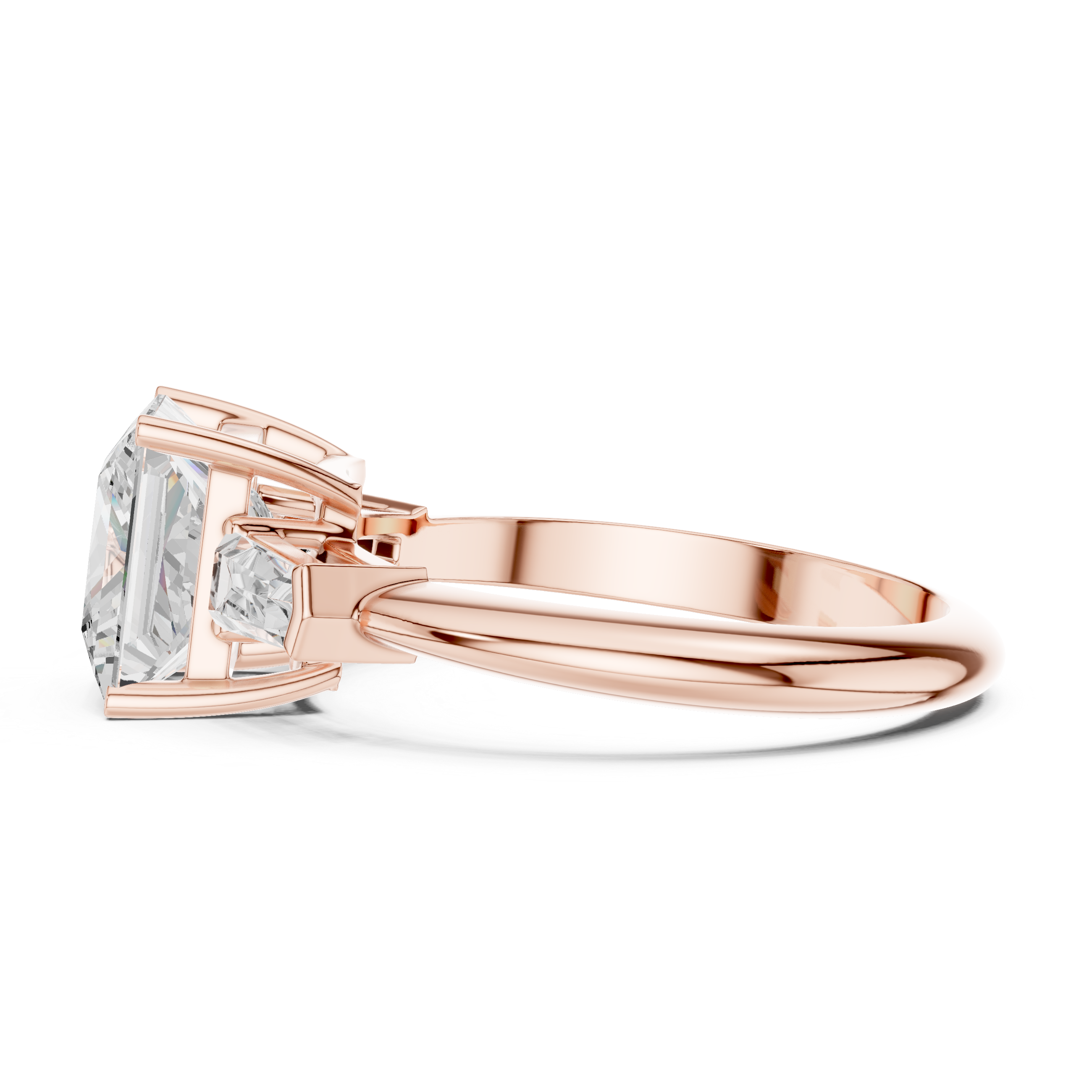 3.35 Carat Princess Cut Lab-Grown Diamond Solitaire Ring in 14K / 18K Gold , VVS1 Clarity – SGL Certified