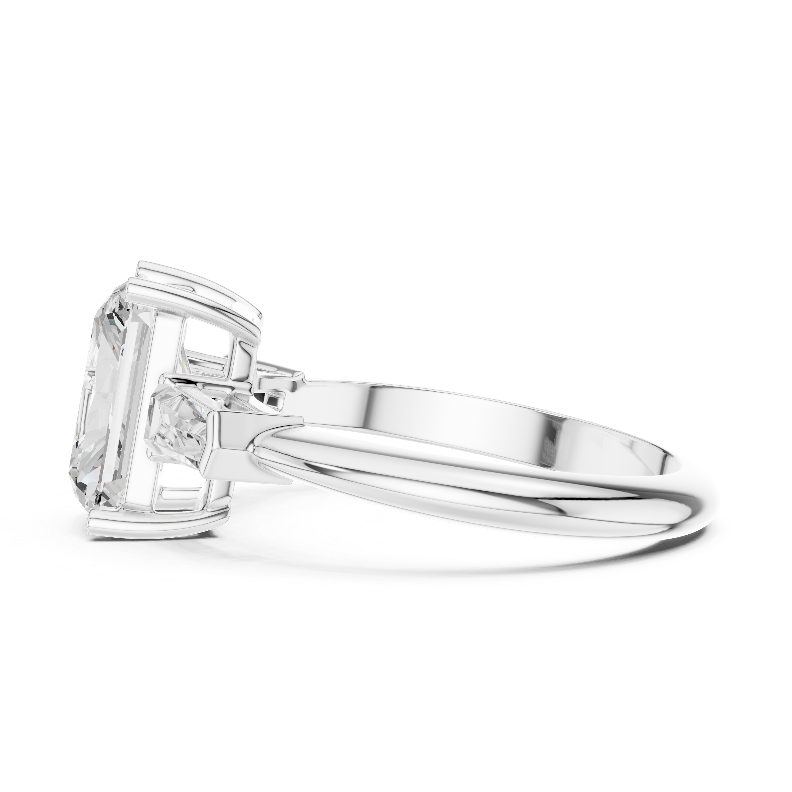 3.35 Carat Radiant Cut Lab-Grown Diamond Solitaire Ring in 14K / 18K Gold , VVS1 Clarity – SGL Certified