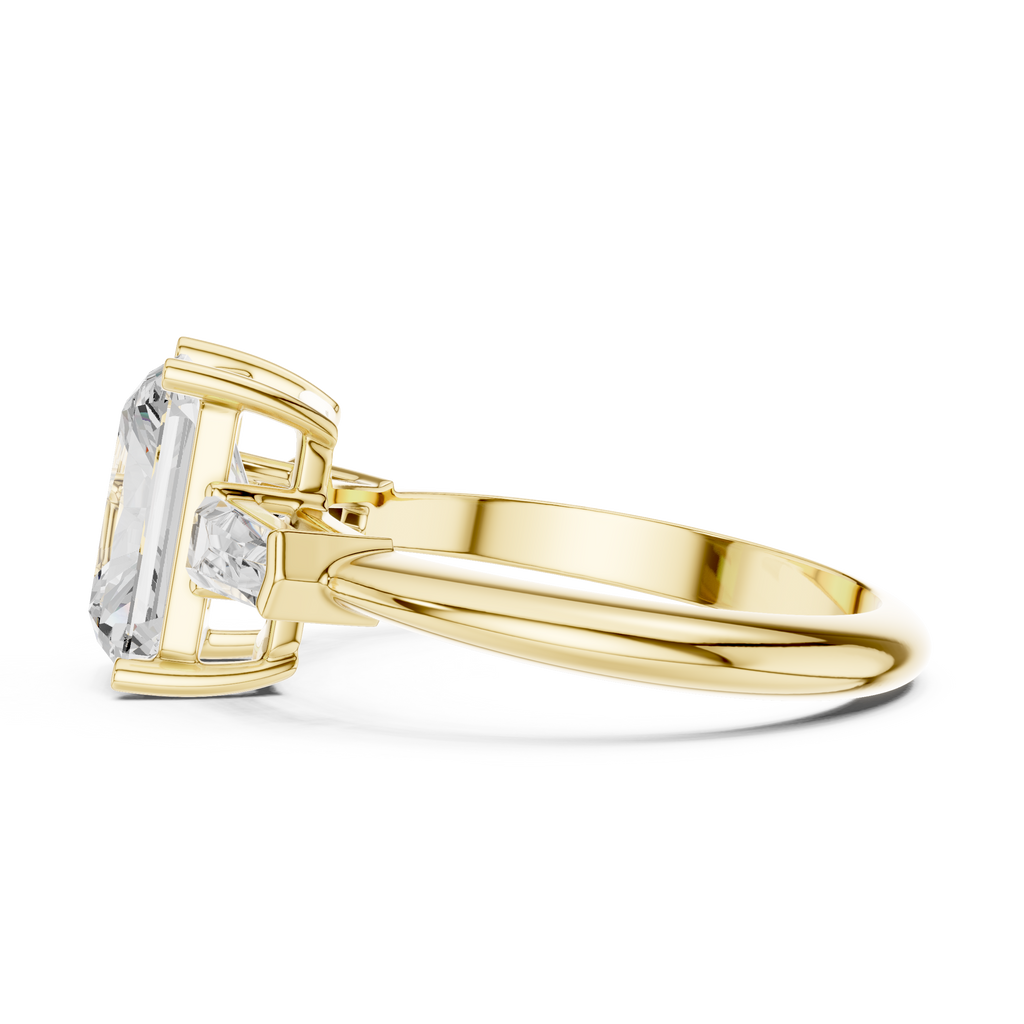 3.35 Carat Radiant Cut Lab-Grown Diamond Solitaire Ring in 14K / 18K Gold , VVS1 Clarity – SGL Certified
