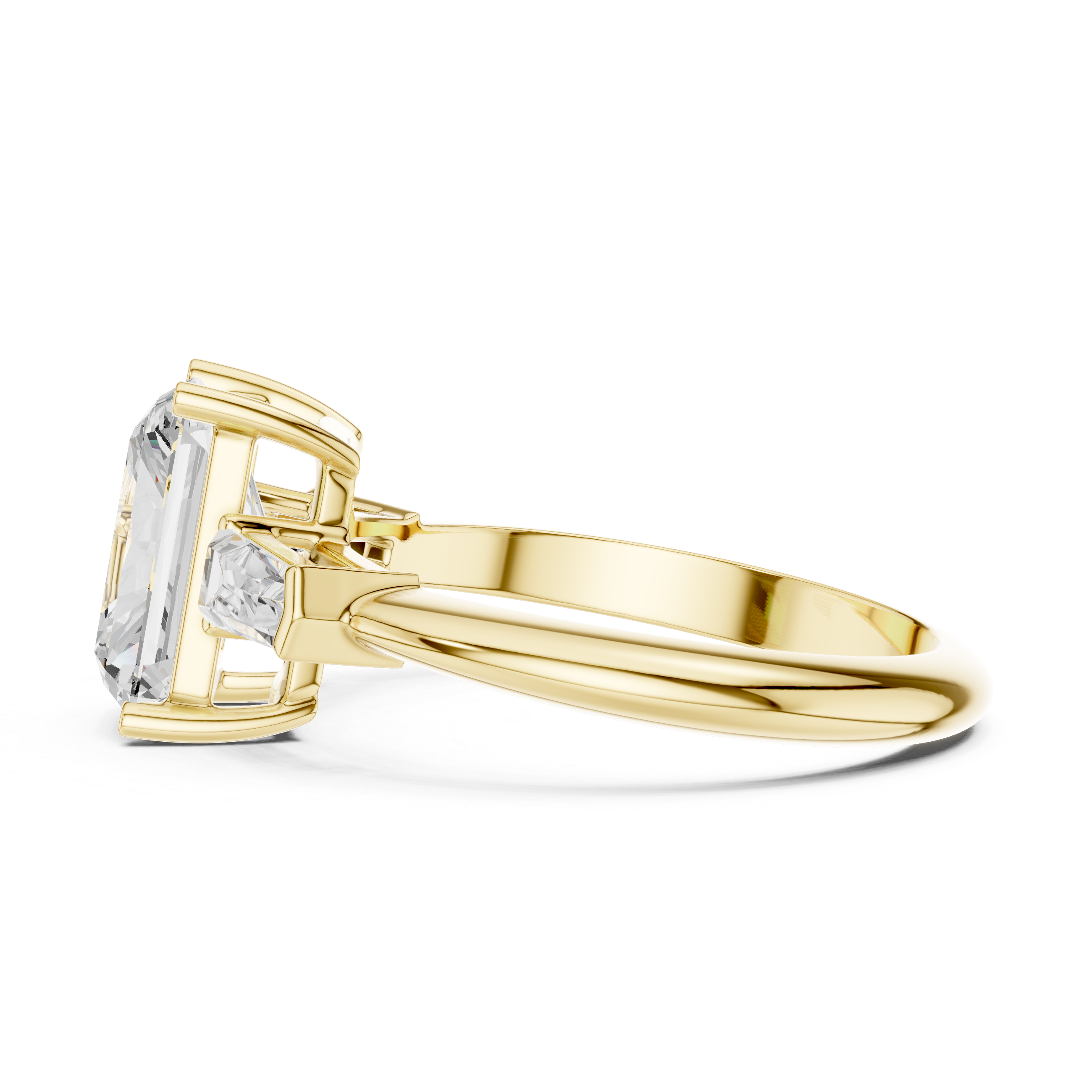 3.35 Carat Radiant Cut Lab-Grown Diamond Solitaire Ring in 14K / 18K Gold , VVS1 Clarity – SGL Certified