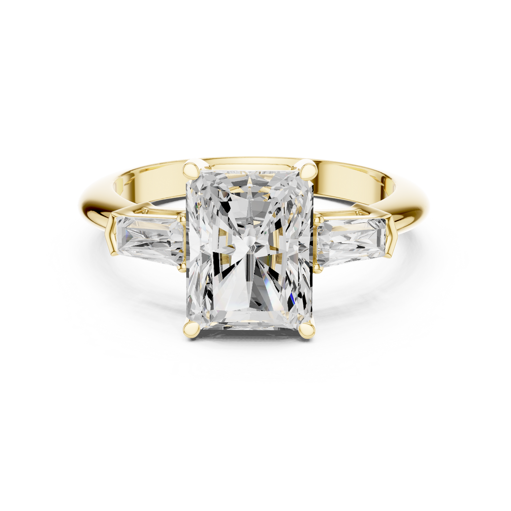 3.35 Carat Radiant Cut Lab-Grown Diamond Solitaire Ring in 14K / 18K Gold , VVS1 Clarity – SGL Certified