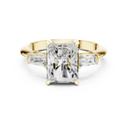 3.35 Carat Radiant Cut Lab-Grown Diamond Solitaire Ring in 14K / 18K Gold , VVS1 Clarity – SGL Certified