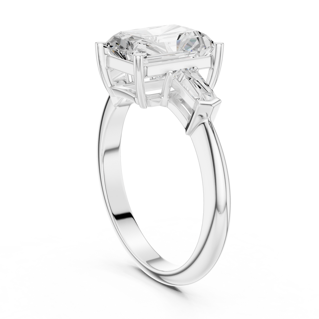 3.35 Carat Radiant Cut Lab-Grown Diamond Solitaire Ring in 14K / 18K Gold , VVS1 Clarity – SGL Certified