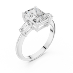 3.35 Carat Radiant Cut Lab-Grown Diamond Solitaire Ring in 14K / 18K Gold , VVS1 Clarity – SGL Certified