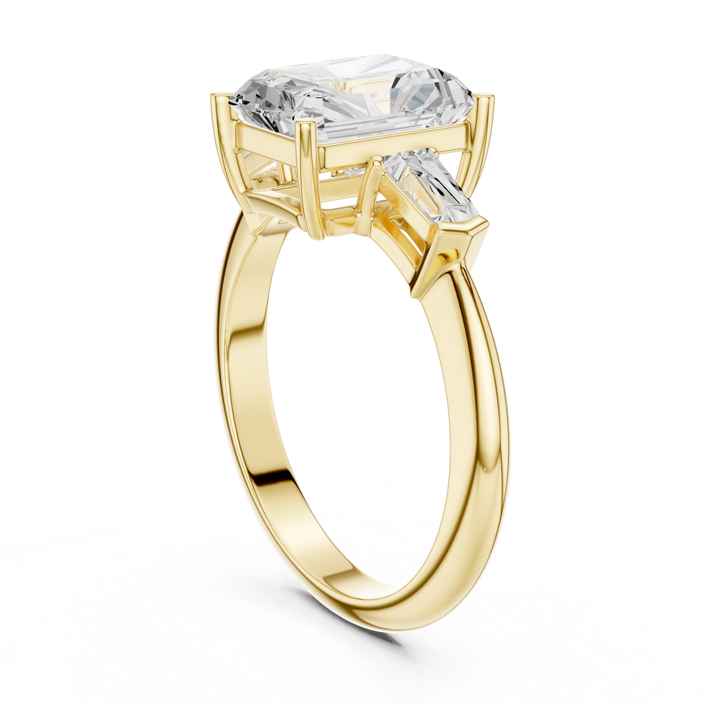 3.35 Carat Radiant Cut Lab-Grown Diamond Solitaire Ring in 14K / 18K Gold , VVS1 Clarity – SGL Certified
