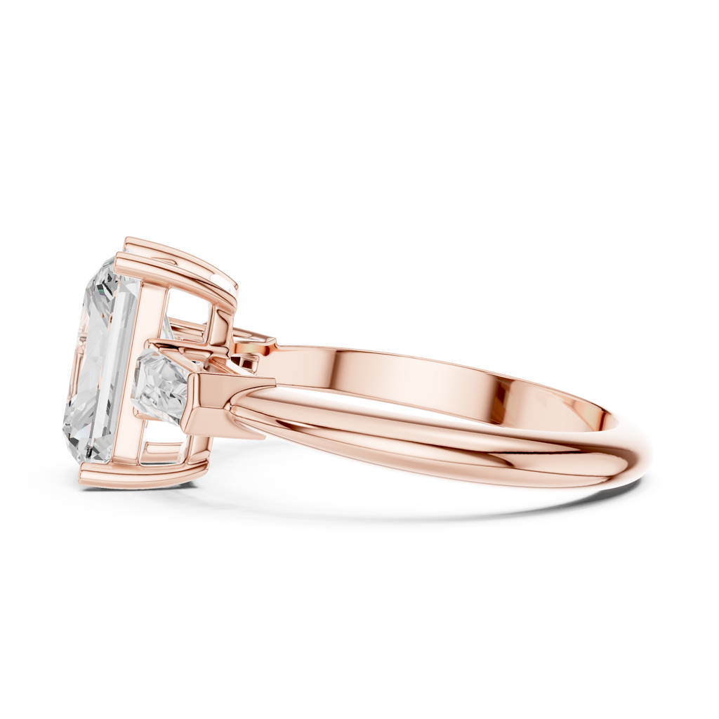 3.35 Carat Radiant Cut Lab-Grown Diamond Solitaire Ring in 14K / 18K Gold , VVS1 Clarity – SGL Certified