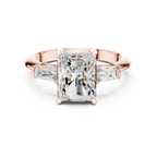3.35 Carat Radiant Cut Lab-Grown Diamond Solitaire Ring in 14K / 18K Gold , VVS1 Clarity – SGL Certified
