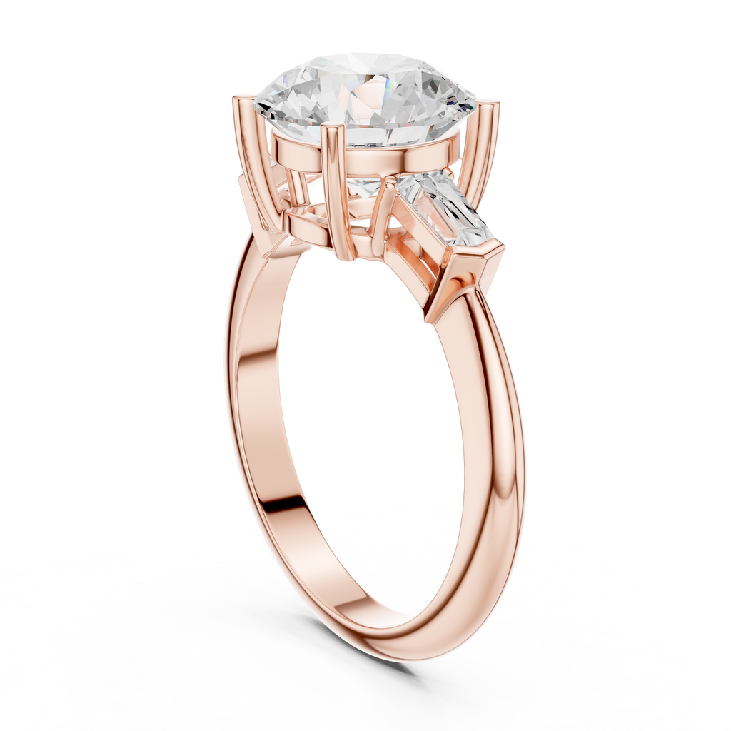 3.35 Carat Round Cut Lab-Grown Diamond Solitaire Ring in 14K / 18K Gold , VVS1 Clarity – SGL Certified