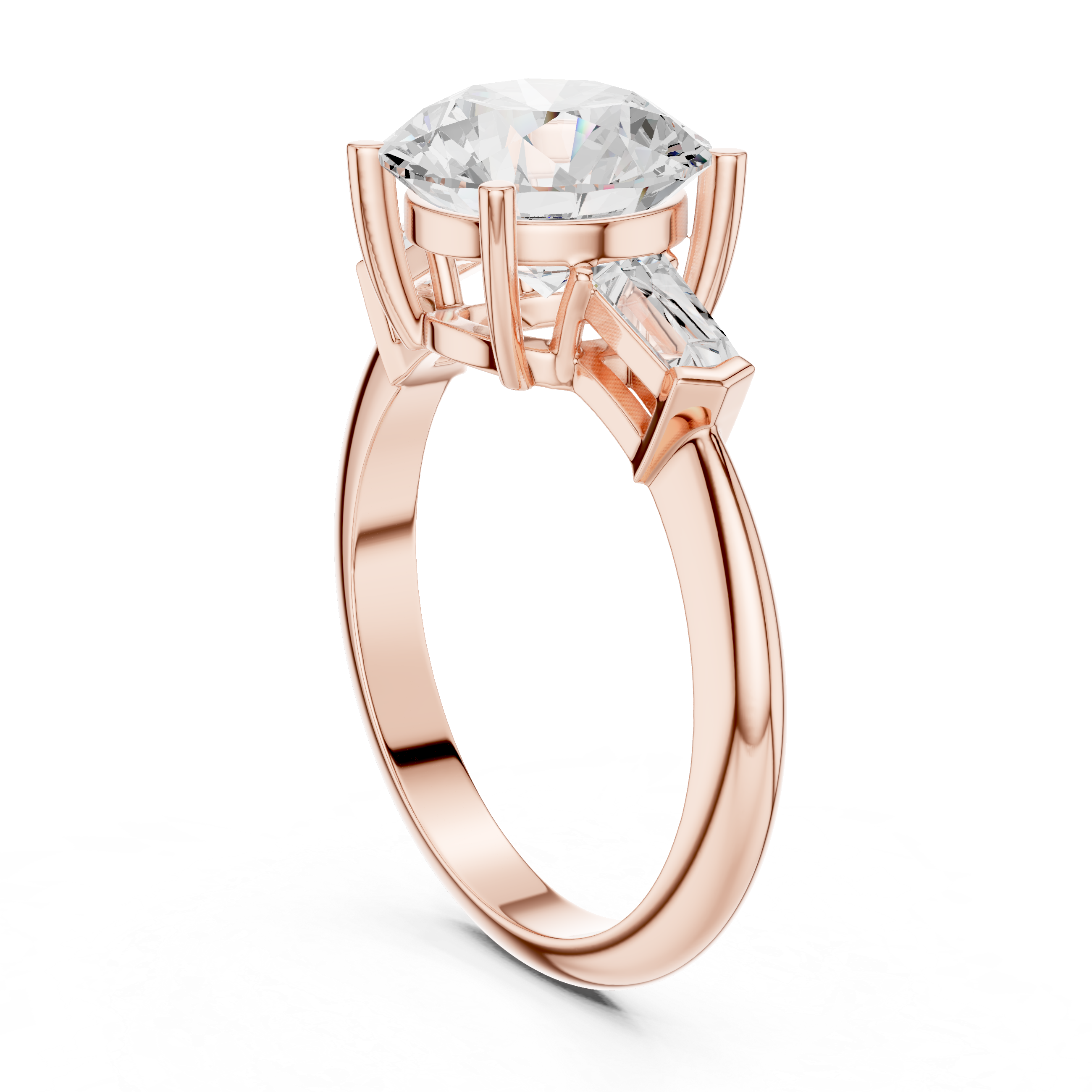 3.35 Carat Round Cut Lab-Grown Diamond Solitaire Ring in 14K / 18K Gold , VVS1 Clarity – SGL Certified