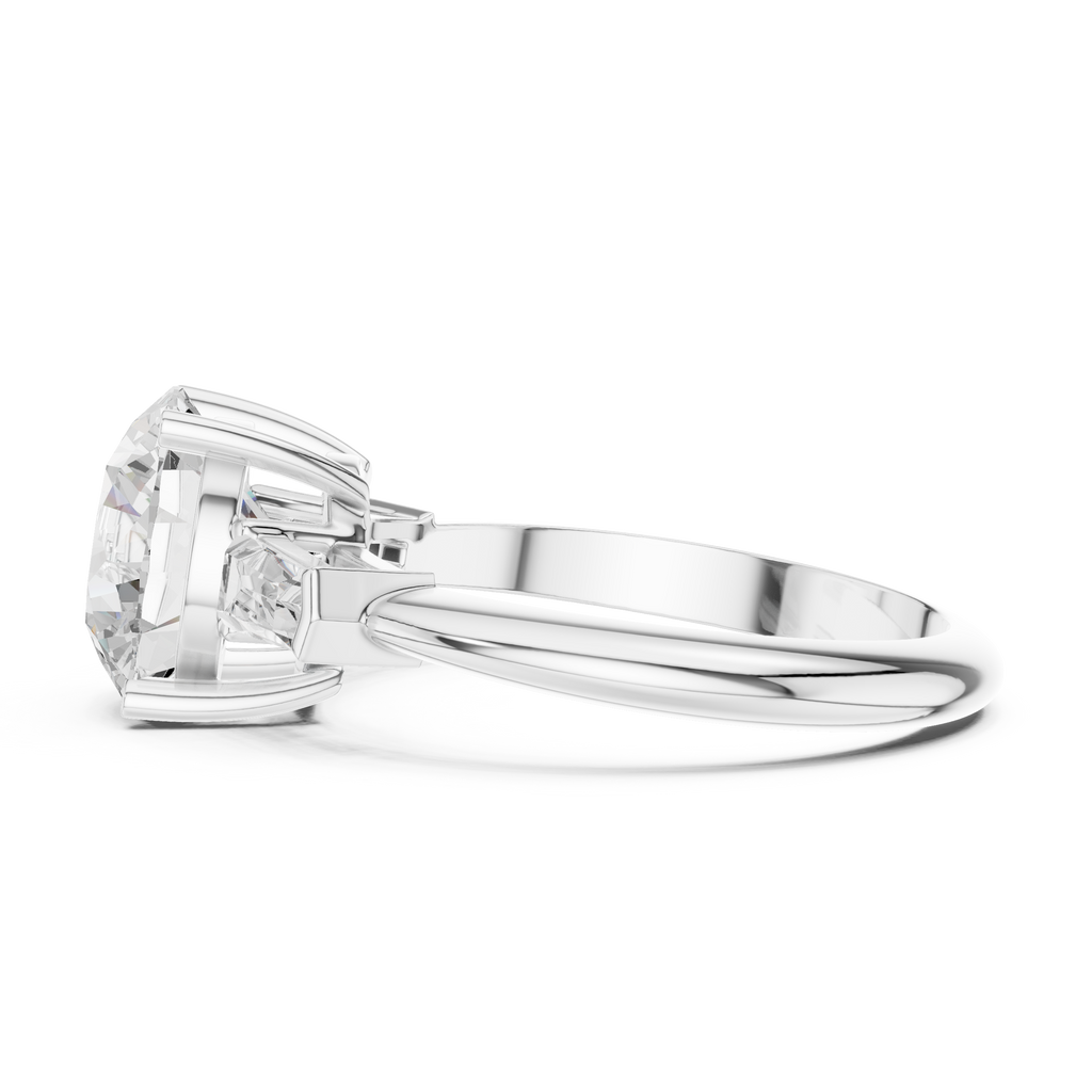 3.35 Carat Round Cut Lab-Grown Diamond Solitaire Ring in 14K / 18K Gold , VVS1 Clarity – SGL Certified