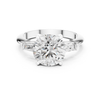 3.35 Carat Round Cut Lab-Grown Diamond Solitaire Ring in 14K / 18K Gold , VVS1 Clarity – SGL Certified