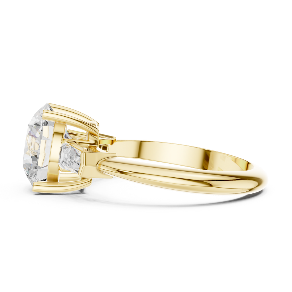 3.35 Carat Round Cut Lab-Grown Diamond Solitaire Ring in 14K / 18K Gold , VVS1 Clarity – SGL Certified