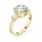 3.35 Carat Round Cut Lab-Grown Diamond Solitaire Ring in 14K / 18K Gold , VVS1 Clarity – SGL Certified