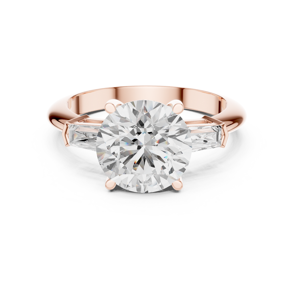 3.35 Carat Round Cut Lab-Grown Diamond Solitaire Ring in 14K / 18K Gold , VVS1 Clarity – SGL Certified