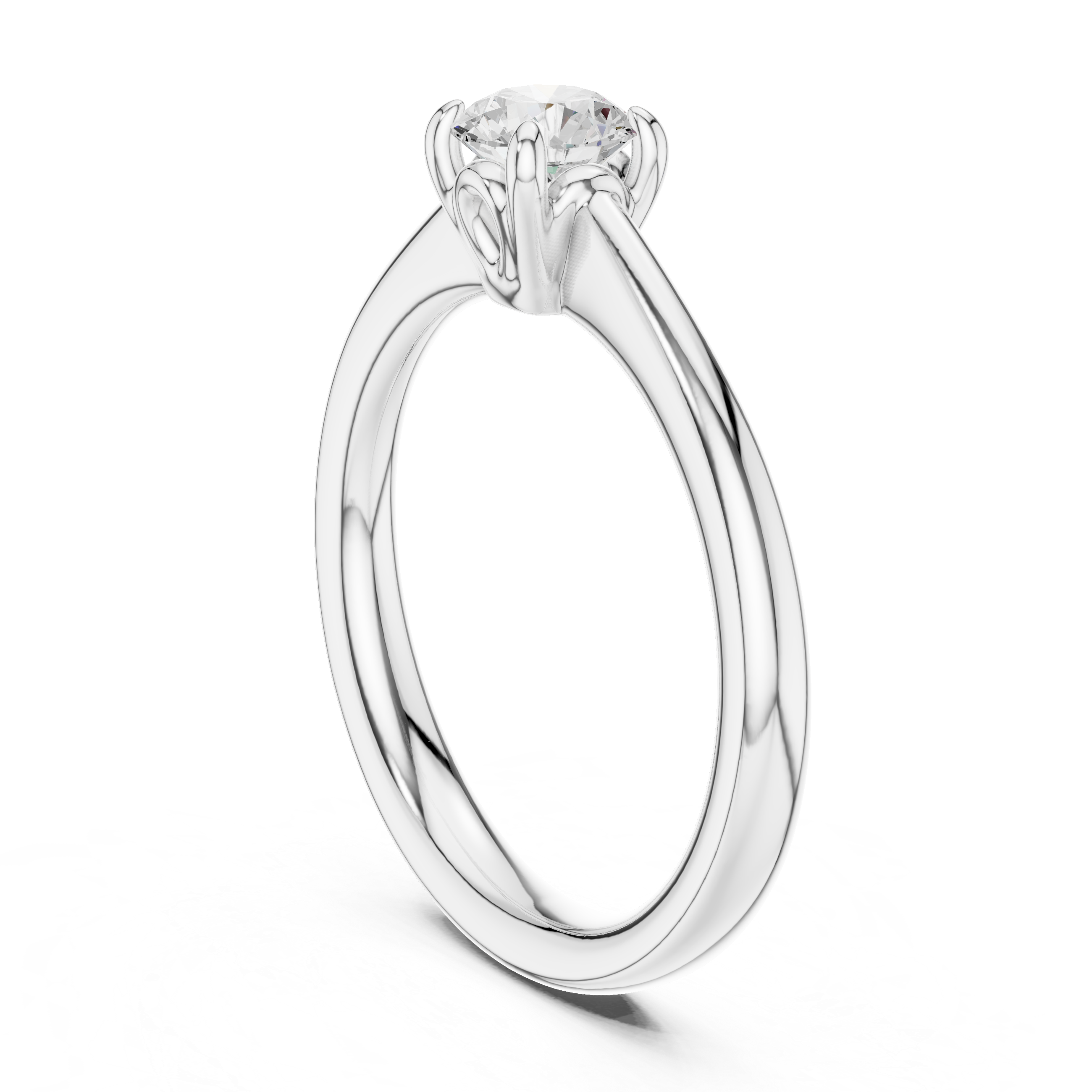 0.50 Carat Round Cut Lab-Grown Diamond Solitaire Ring in 14K / 18K Gold , VVS1 Clarity – SGL Certified