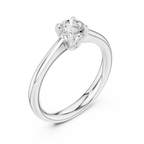 0.50 Carat Round Cut Lab-Grown Diamond Solitaire Ring in 14K / 18K Gold , VVS1 Clarity – SGL Certified
