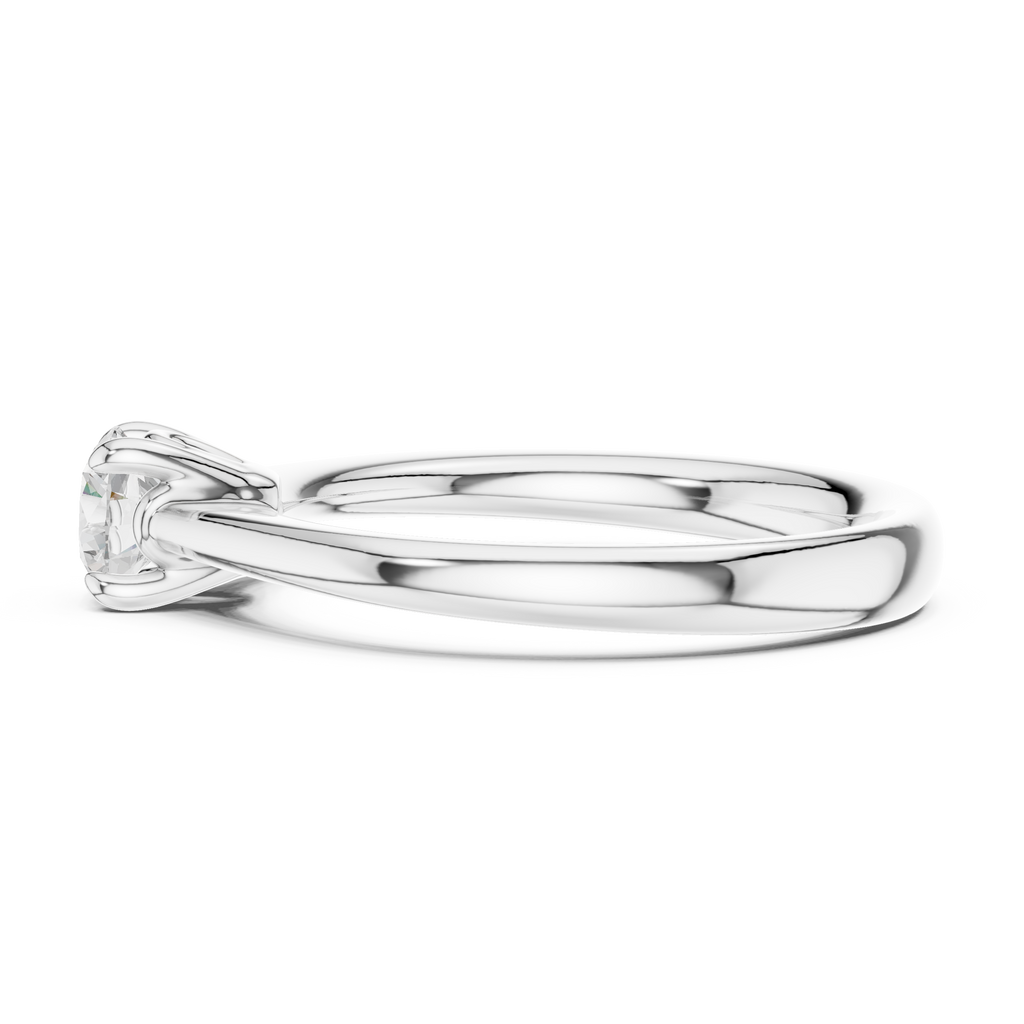 0.50 Carat Round Cut Lab-Grown Diamond Solitaire Ring in 14K / 18K Gold , VVS1 Clarity – SGL Certified