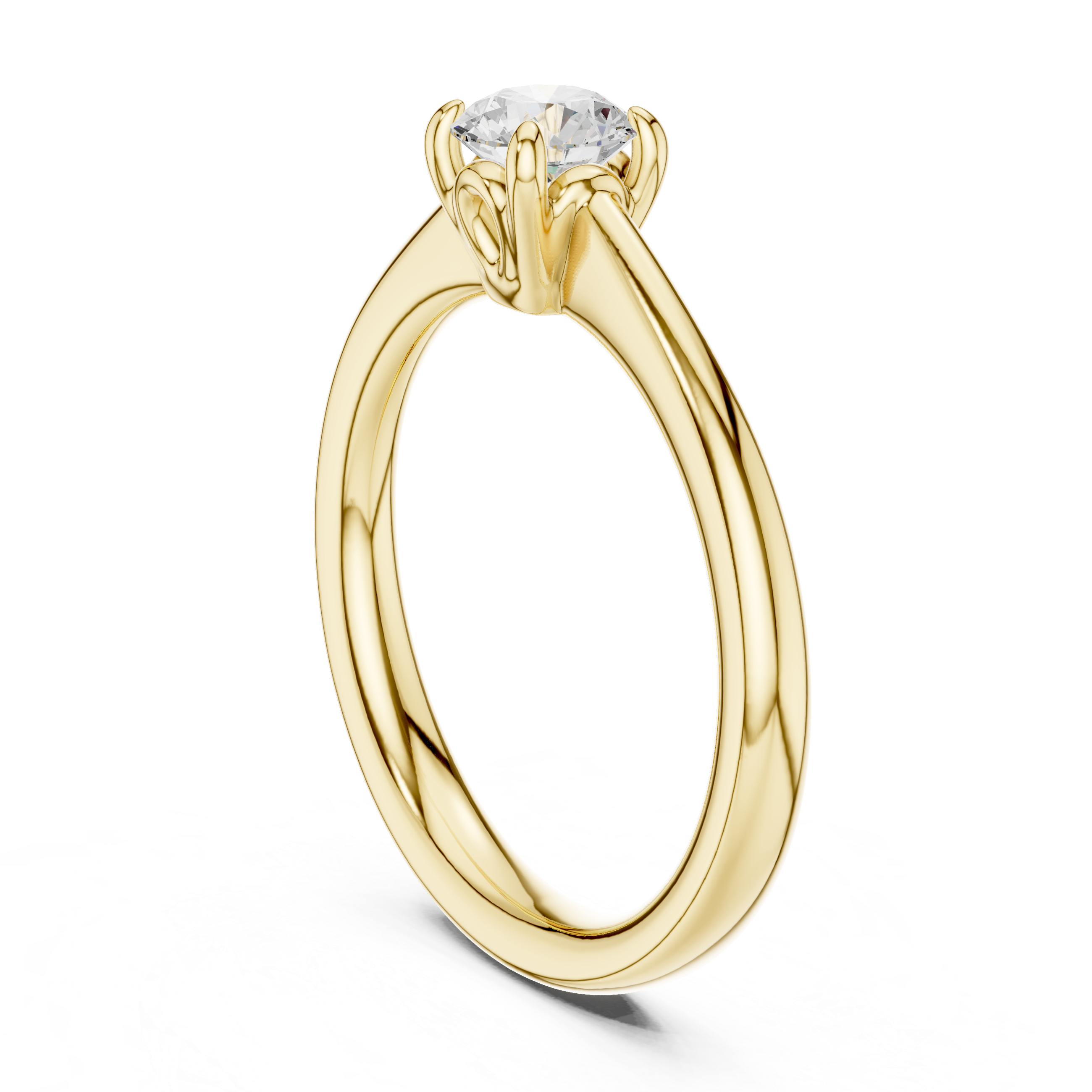 0.50 Carat Round Cut Lab-Grown Diamond Solitaire Ring in 14K / 18K Gold , VVS1 Clarity – SGL Certified