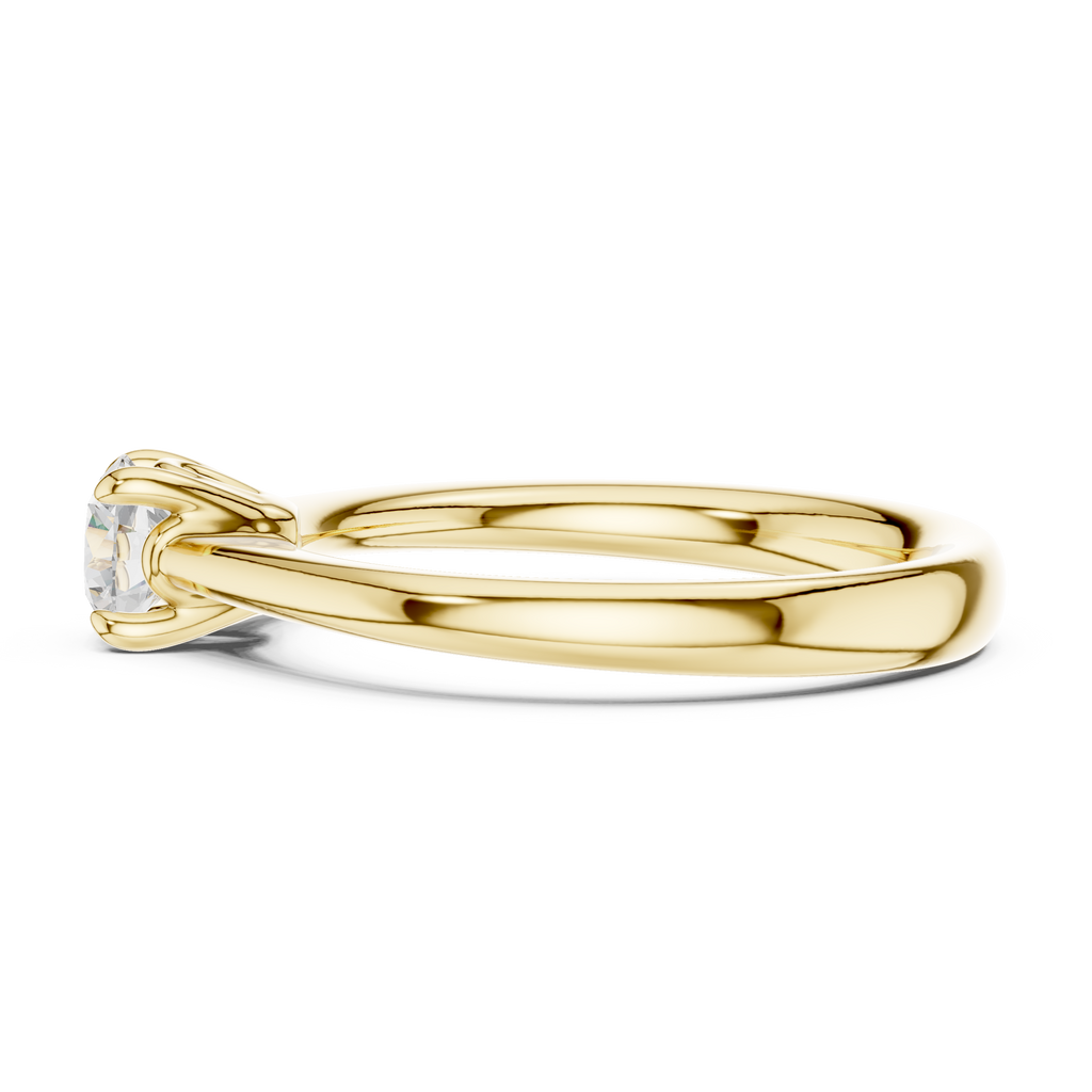 0.50 Carat Round Cut Lab-Grown Diamond Solitaire Ring in 14K / 18K Gold , VVS1 Clarity – SGL Certified