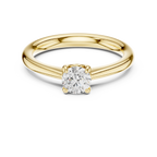 0.50 Carat Round Cut Lab-Grown Diamond Solitaire Ring in 14K / 18K Gold , VVS1 Clarity – SGL Certified