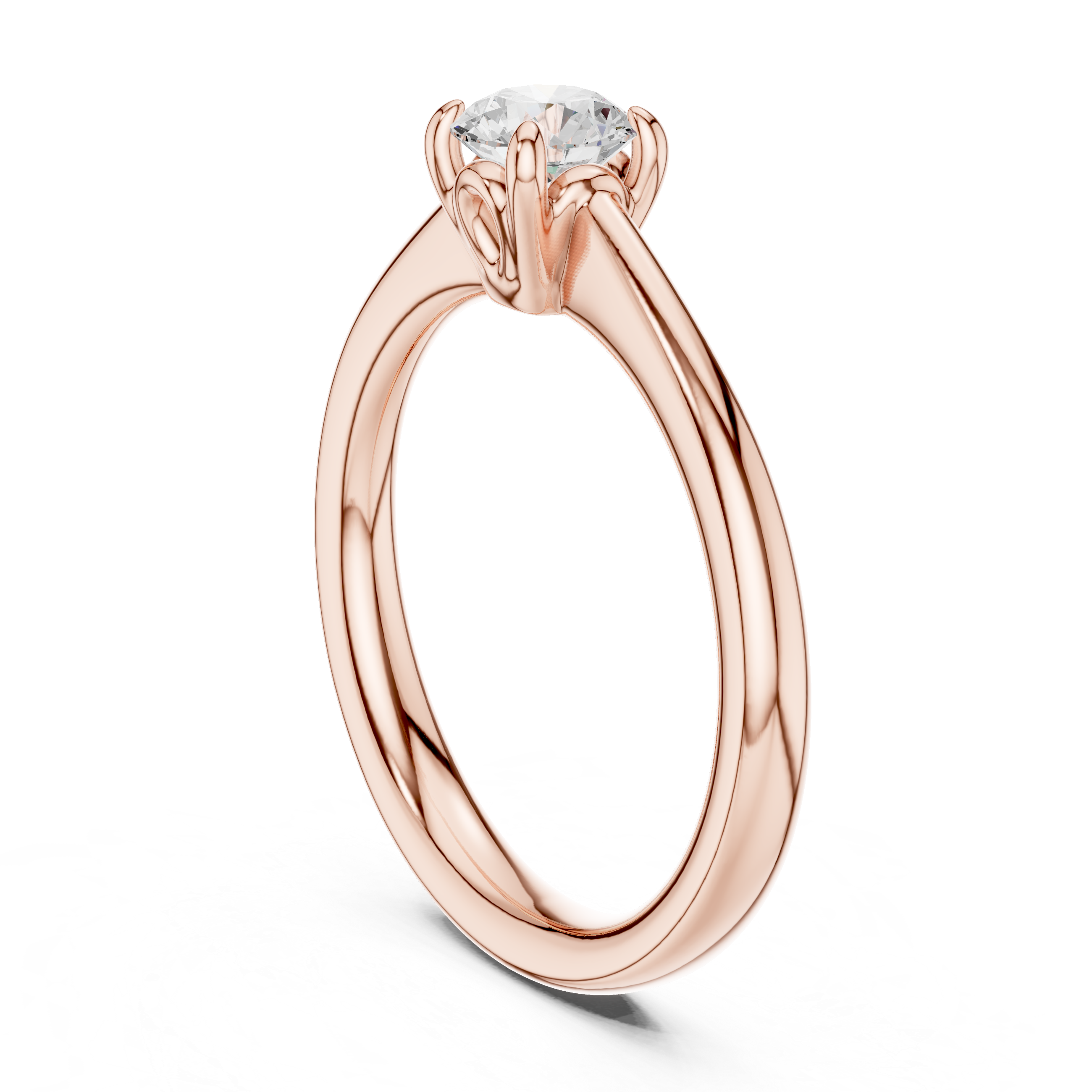 0.50 Carat Round Cut Lab-Grown Diamond Solitaire Ring in 14K / 18K Gold , VVS1 Clarity – SGL Certified