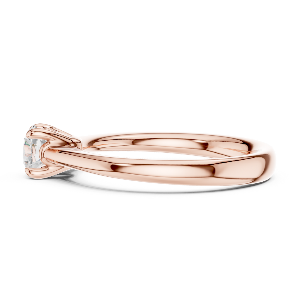 0.50 Carat Round Cut Lab-Grown Diamond Solitaire Ring in 14K / 18K Gold , VVS1 Clarity – SGL Certified
