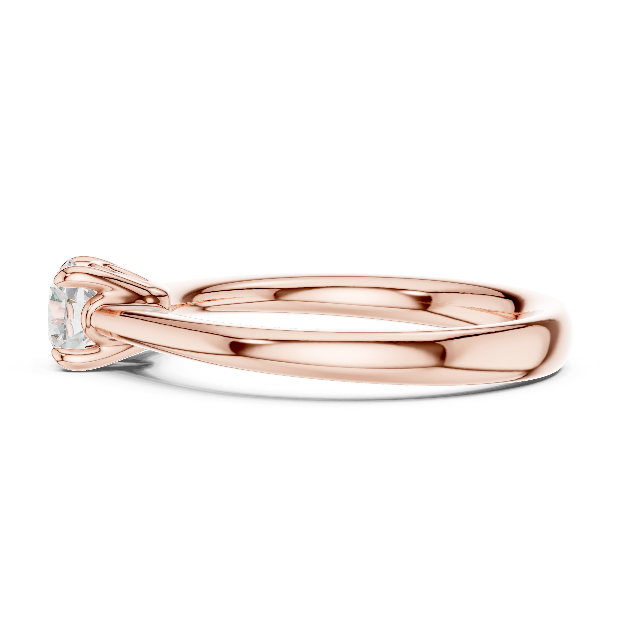 0.50 Carat Round Cut Lab-Grown Diamond Solitaire Ring in 14K / 18K Gold , VVS1 Clarity – SGL Certified