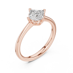 1 Carat Princess Cut Lab-Grown Diamond Solitaire Ring in 14K / 18K Gold , VVS1 Clarity – SGL Certified