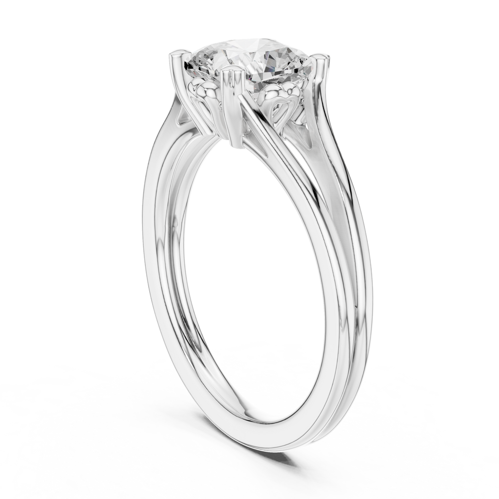 1.25 Carat Cushion Cut Lab-Grown Diamond Solitaire Ring in 14K / 18K Gold , VVS1 Clarity – SGL Certified