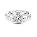 1.25 Carat Cushion Cut Lab-Grown Diamond Solitaire Ring in 14K / 18K Gold , VVS1 Clarity – SGL Certified