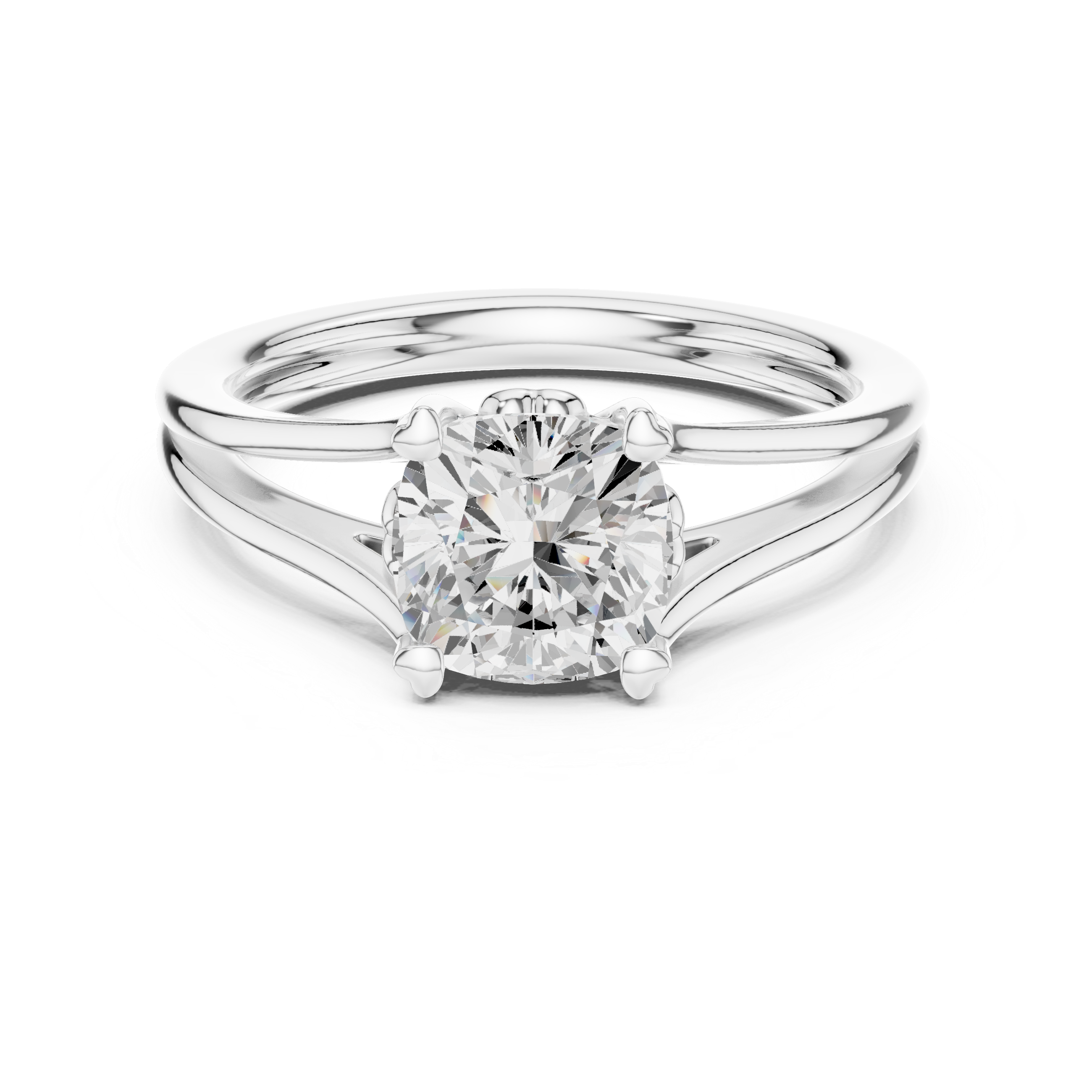 1.25 Carat Cushion Cut Lab-Grown Diamond Solitaire Ring in 14K / 18K Gold , VVS1 Clarity – SGL Certified