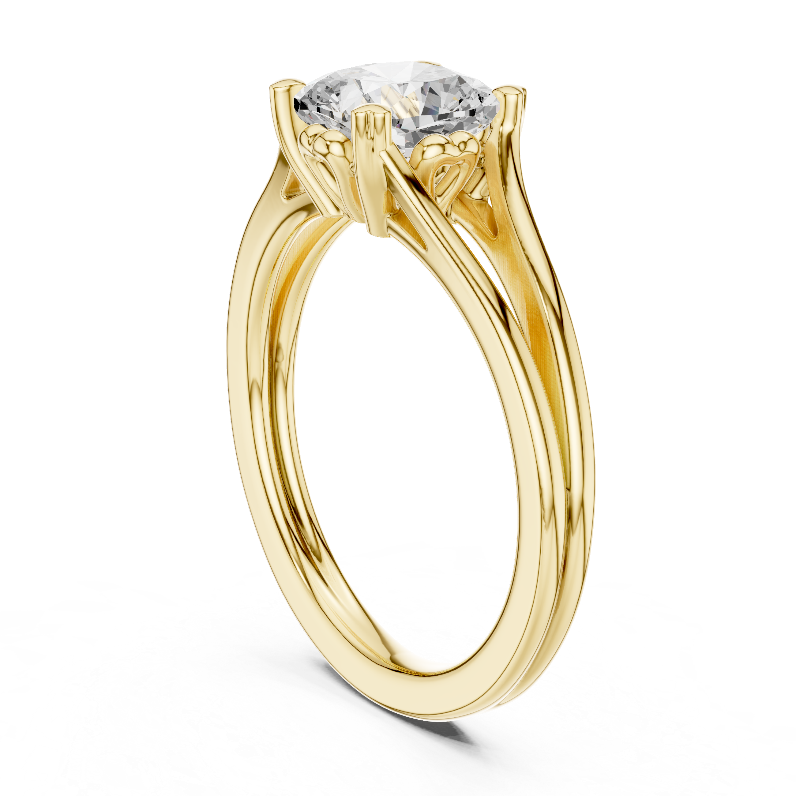 1.25 Carat Cushion Cut Lab-Grown Diamond Solitaire Ring in 14K / 18K Gold , VVS1 Clarity – SGL Certified