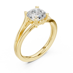 1.25 Carat Cushion Cut Lab-Grown Diamond Solitaire Ring in 14K / 18K Gold , VVS1 Clarity – SGL Certified