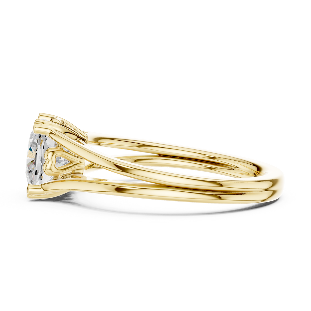 1.25 Carat Cushion Cut Lab-Grown Diamond Solitaire Ring in 14K / 18K Gold , VVS1 Clarity – SGL Certified