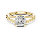 1.25 Carat Cushion Cut Lab-Grown Diamond Solitaire Ring in 14K / 18K Gold , VVS1 Clarity – SGL Certified