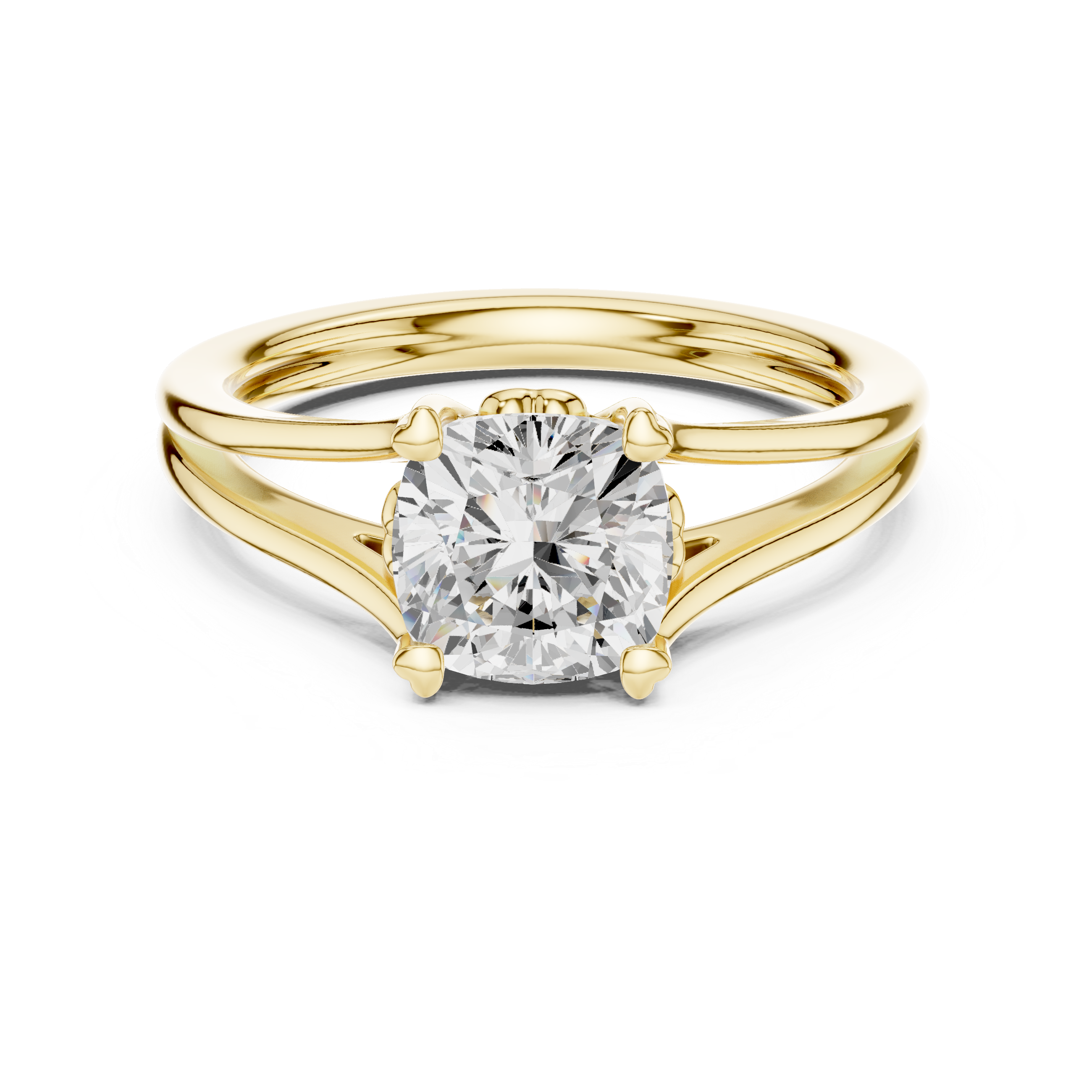 1.25 Carat Cushion Cut Lab-Grown Diamond Solitaire Ring in 14K / 18K Gold , VVS1 Clarity – SGL Certified