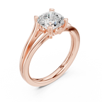 1.25 Carat Cushion Cut Lab-Grown Diamond Solitaire Ring in 14K / 18K Gold , VVS1 Clarity – SGL Certified