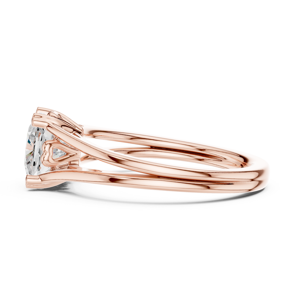 1.25 Carat Cushion Cut Lab-Grown Diamond Solitaire Ring in 14K / 18K Gold , VVS1 Clarity – SGL Certified