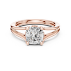 1.25 Carat Cushion Cut Lab-Grown Diamond Solitaire Ring in 14K / 18K Gold , VVS1 Clarity – SGL Certified