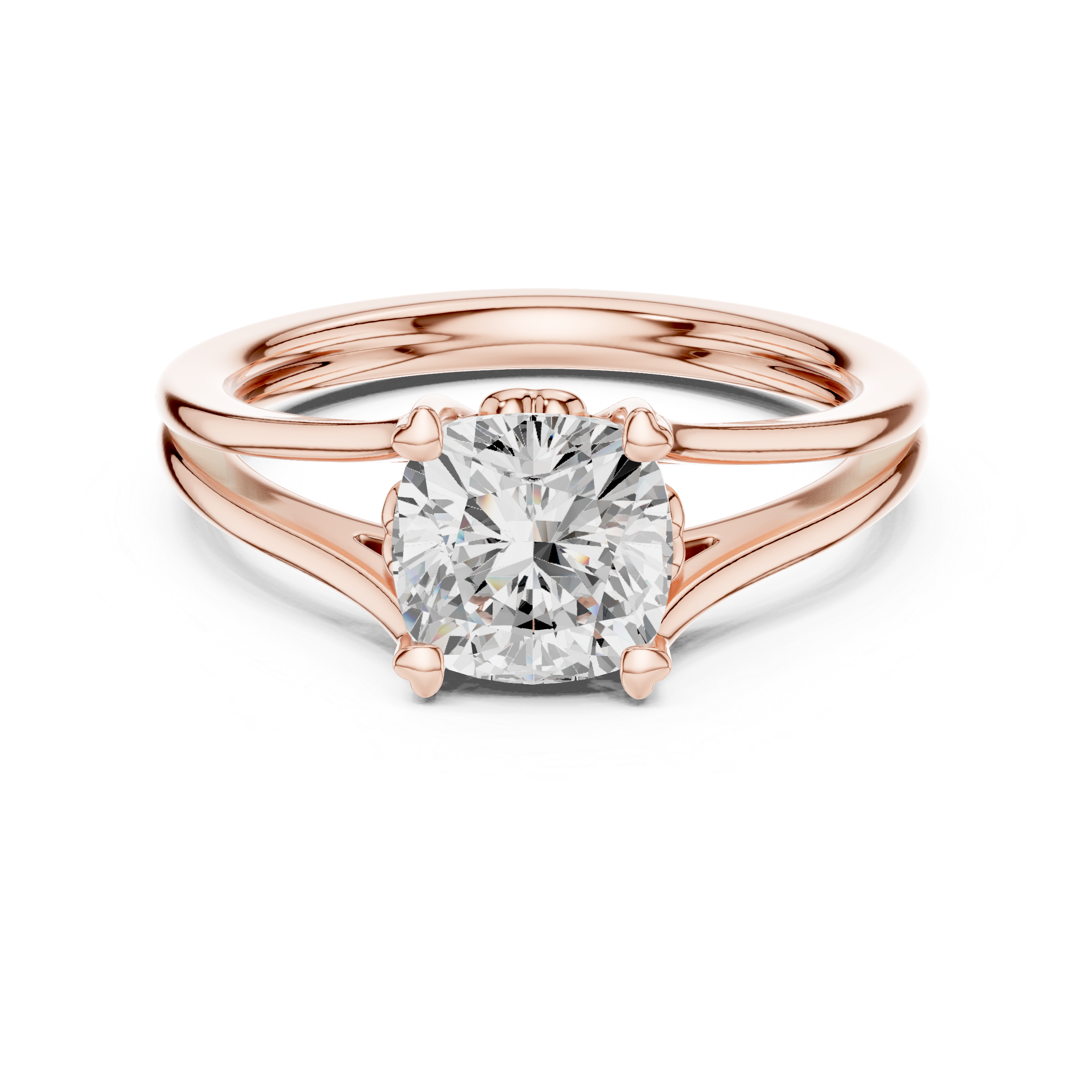 1.25 Carat Cushion Cut Lab-Grown Diamond Solitaire Ring in 14K / 18K Gold , VVS1 Clarity – SGL Certified