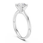 1 Carat Round Cut Lab-Grown Diamond Solitaire Ring in 14K / 18K Gold , VVS1 Clarity – SGL Certified