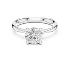 1 Carat Round Cut Lab-Grown Diamond Solitaire Ring in 14K / 18K Gold , VVS1 Clarity – SGL Certified